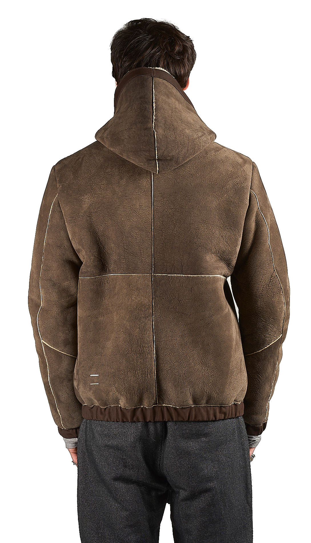 DANIELE BASTA LEATHER AND SILVER JACKET 